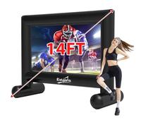 Estgora 14FT Inflatable Movie Screen Outdoor, Blow Up Projector Screen for Outside Front & Rear Projection Screen with Blower for Backyard Home Theater Pool