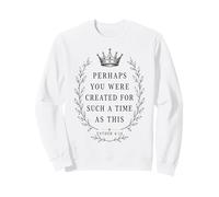 Esther 4 14 Christian Faith Bible Verse Crown Laurel Sweatshirt