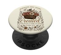 Esther 4:14 Created For Such A Time As This Vintage Floral PopSockets Adhesive PopGrip
