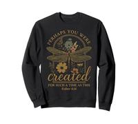 Esther 4:14 Floral Bible Verse Dragonfly God Faith Sweatshirt