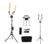 Esthetician Light with Phone Holder Double Arms Beauty Light 3000K-6000K, LED Video Light Kit, Double Arms Beauty Fill Light, 180° Adjustable Angle for Makeup,Manicure,Tattoo,Live Streaming
