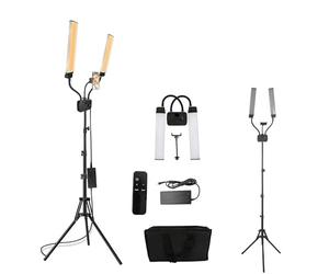 Esthetician Light with Phone Holder Double Arms Beauty Light 3000K-6000K, LED Video Light Kit, Double Arms Beauty Fill Light, 180° Adjustable Angle for Makeup,Manicure,Tattoo,Live Streaming