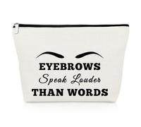 Esthetician Makeup Bag Makeup Artist Gift Eyebrow Lover Gifts Eyebrows Beautician Cosmetologist Gift Eyebrow Artist Gifts Beauty Stylist Gift Christmas Birthday Gifts Travel Bag Cosmetic Pouch