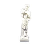 Estia Creations Artemis Statue Ancient Gr oddess of Hunt Diana White Alabaster Handmade Tabletop Statue