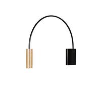 Estiluz Volta Wall Lamp Black & Gold Small