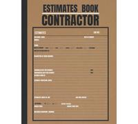 Estimate Book Contractor: Log book to record client details/ job quotes / estimates|Contractor notebook Organizer| Record Book| Complete with dot grid diagram / measurement pages| A4