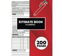 Estimate Book Plumbing: Work Quote Book For Plumber. Estimating Sheets Log Book To Track Work Estimate, Client Details. Measurement and Diagrams ... Calendar. Gifts For Plumbers, Pipefitter