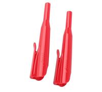 Estink 2Pcs Carpenter Pencil Cover Long Nose Deep Hole for Woodworking, Including Pocket Clamp/Holder (Red)