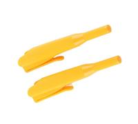 Estink 2Pcs Carpenter Pencil Cover Long Nose Deep Hole for Woodworking, Including Pocket Clamp/Holder (Yellow)