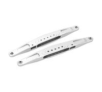Estink 2PCS Lightweight Aluminum Alloy RC Rear Lower Trailing Arm Improve Performance for Losi Baja Rey Hammer Rey 1/10 RC Car (Silver)