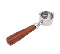 Estink 3 Ear Bottomless Portafilter with Filter Basket Stainless Steel Wooden Handle for EC0680, for Tsann Kkuen, for, Detachable and Simple to, Coffee Machine Portafilter for Home Barista (#4)