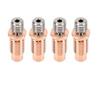Estink 4pcs 3D Printer All Metal Heatbreak Performance Copper Alloy Extruder Throat Tube Replacement for Improved Results for 3D Printer Users (for V6 with Hex Edge)