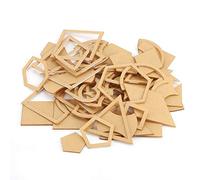 Estink 54pcs Acrylic Stencil Template, Paper Piecing Templates Hand Quilting Stencils Acrylic Quilting Templates for Leather Craft Quilting and Sewing