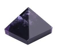 Estink Amethyst Crystal Pyramid, Natural Purple Gemstone Healing Stone, Positive Energy, Home Decor, 25mm