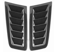 Estink Carbon Fibre Bonnet Vents, 1 Pair Car Bonnet Vents Car ABS Plastic Decorative Air Flow Intake Scoop Turbo Bonnet Vent Cover Hood for Focus RS MK2 Style (Carbon Fiber)
