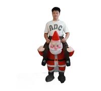 Estink Comfortable Funny Santa Costume Reusable Father Christmas Garment for Parks, Weddings - 1 Inflatable Outfit for Holidays (Adult)