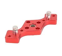 Estink Compact Woodworking Self Center Dowel Jig Vertical Hole Puncher Locator for Board Connection, Easy to Carry and Use, Aluminum Alloy (Red)
