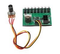 Estink DC 12V 8 way PC fan speed controller, 8 fan ports, Can power up to 8 fans