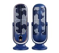 Estink Desktop Tower Fan Oscillating Air Conditioner USB Plug In for Bedroom Office, Quiet Table Fan Portable Mini (Blue)