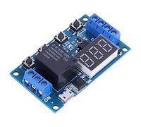 Estink Digital Delay Timer Module, DC 6V-30V Adjustable LED Display with Micro USB, Automation Switch for On/Off Cycle Timing