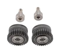 Estink Durable 3D Printer Extruder Gears Set Long-lasting Material for K1 K1Max K1C, Dual Gear Design, Seamless Compatibility, Metal 2PCS (Nano Coating)