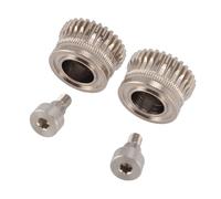 Estink Durable 3D Printer Extruder Gears Set Long-lasting Material for K1 K1Max K1C, Dual Gear Design, Seamless Compatibility, Metal 2PCS (Ni Plating)