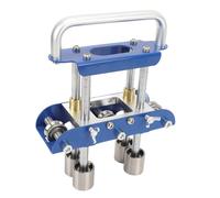Estink Edge Roller Bender with Scissors for Bending Metal Roofing Materials, Compact Sheet Metal Bending Machine for Making Roof Rainwater Deflectors, Chicken Coops Steel (Blue)