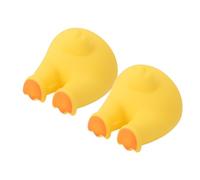 Estink Hanging Cartoon Animal Toothbrush Holder Cute Wall Mounted Kitchen Bathroom Utility Hanger for Kids, Adhesive Hook Organizer, ABS Material (Duck Tail)