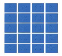 Estink High Density Foam Tube Rack Water-Resistant Floating Holder for Efficient Laboratory Work, 5 Pack (Dark Blue 18 Hole 20 Pcs (for 0.2ml 0.5ml 1.5ml)