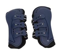 Estink Horse Front Leg Boots Anti Slip Breathable Lightweight Horse Leg Guard for Jumping Show Training Blue for Long Distance Riding (L)