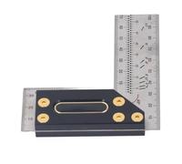 Estink L Ruler Framing Tool Clear Scale Stainless Steel Measurement Ruler for Home Improvement Projects (100mm)