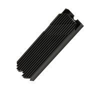 Estink M.2 NVMe Aluminium Alloy Heatsink Double Sided Heat Sink for Desktop 2280 SSD Cool Overheating Prevention for Gamers (Black)