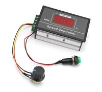 Estink Motor Speed Controller, DC 6-60V 12V 24V 36V 48V 30A PWM Motor Stepless Governor Regulator Adjustable Motor Controller with Start Stop Switch