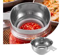 Estink Open the Stainless Steel Jam, Which Is Easy to Use for the Opening of the Opening for Several Liquids with Grip Protection for Hot Jam, Kitchen Tool for Home Kitchen, Easy to Use (silver)