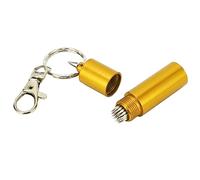 Estink Pool Cue Tip Pricking Pin Tool - Lightweight Stainless Steel Billiard Cue Tip Shaper - Portable and Convenient for On-the-Go Players (Gold)