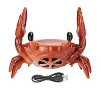 Estink Portable Bluetooth Speaker,2 In 1 Mobile Phone Holder+Bluetooth Speaker,Creative Crab-Shaped Mobile Phone Holder Loudspeaker,360 Degree Stereo Surround(red)