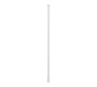 Estink Telescopic Curtain Rod, White Metal Spring Loaded Tension Rod, 55-90cm Extendable, No Drilling Required, for Kitchen, Bathroom, Wardrobe