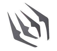 Estink X6 G06 LCI M Sport 2023 Front Bumper Fit for Vent Splitter Fins Trim - Superior Durability Front Bumper Diffuser Fins for Quick Installation, 4pcs for Sport Car Enthusiasts (Carbon Fiber Style)