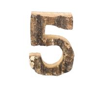 ESTINTENG Nordic Retro Wooden English Letter Decorative Ornaments, Shop Windows, Caf É Decorations, Photography Props, and Decorations-Number 5