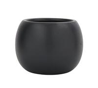ESTINTENG Nordic Trumpet Plant Pot, Ceramic, Breathable, Black, Indoor and Outdoor, 5-10 cm Diameter
