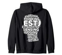 ESTJ Executive Personality Type Extraverted Sensing Judging Zip Hoodie