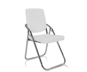 ESTO | Synthetic Leather - Folding chair White