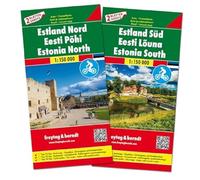 Estonia East + West + cycling paths: wegenkaart 1:150 000