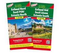 Estonia East + West + cycling paths: wegenkaart 1:150 000