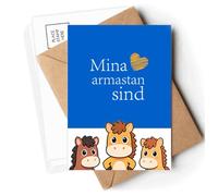 Estonia Ethnicity Literal Script Language Postcards Envelopes Cards Mailing Year Horse