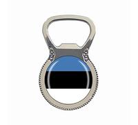Estonia Flag Beer Bottle Opener Fridge Refrigerator Magnet Metal Glass Crystal Travel Souvenir Gift Home Decoration