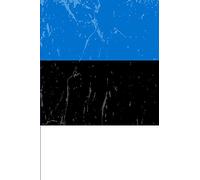 Estonia Flag Journal: Blank lined Notebook to write in