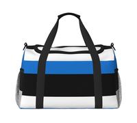 Estonia Flag Weekend Carry On Bag for Women and Men Perfect for Frequent Travelers Black One Size