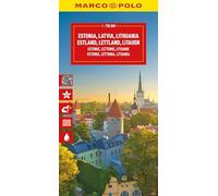 Estonia Latvia Lithuania Marco Polo Map: The Baltic States