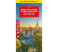 Estonia, Latvia, Lithuania Marco Polo Map : The Baltic States